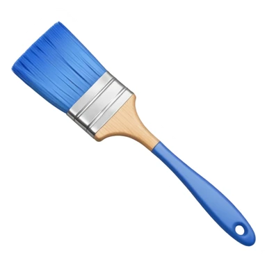 blue paint brush sticker