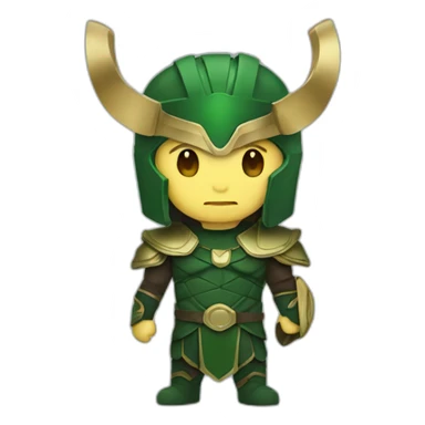 loki with helmet sticker