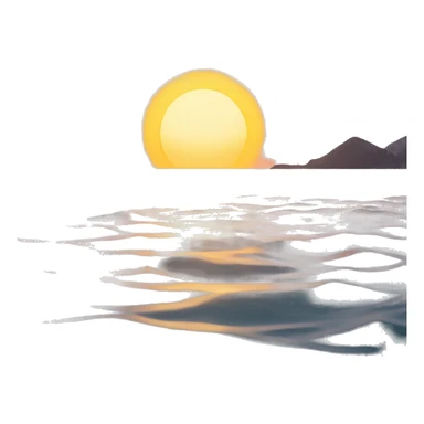 Sunrise over the sea sticker