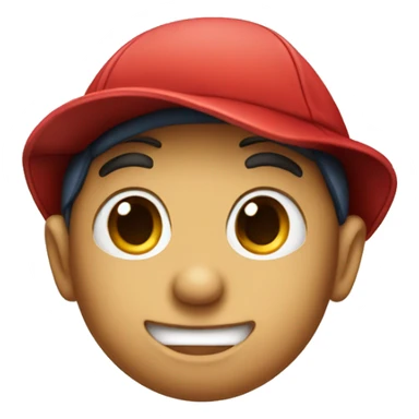 Pinocchio with a baseball cap sticker