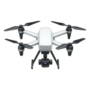 Drone with a letter M sticker