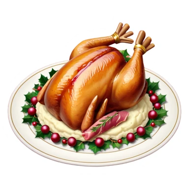 Christmas dinner sticker