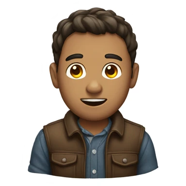 Men with bear  sticker