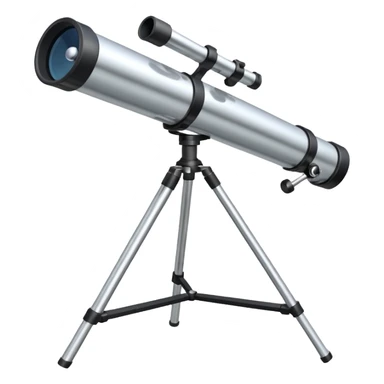 A Newtonian telescope aimed 90 degrees sticker