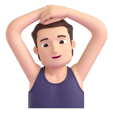 young white man's armpit, focus on armpit area sticker