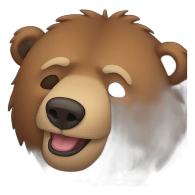 Grizzly qui dort sticker