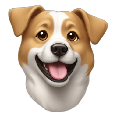 Chien qui tire la langue sticker