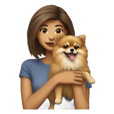 ZENDAYA WITH LITTLE POMERANIA sticker