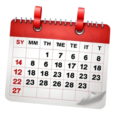 calendar crossed out sticker