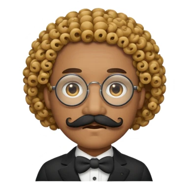 mustache monocle emojis sticker