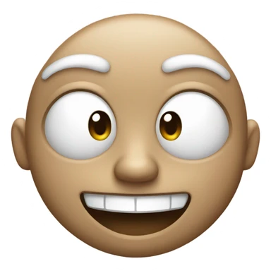 Smiling questioned face sticker