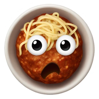 Meatball with spaghetti sauce sticker