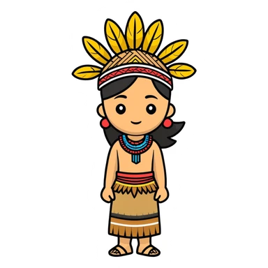 Palauan traditional wear sticker
