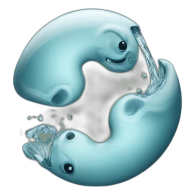 water-waste-yin-yang sticker