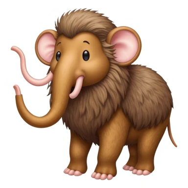 Wooly mouse riding in a wooly mammoth sticker