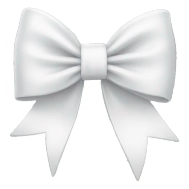 white bow sticker
