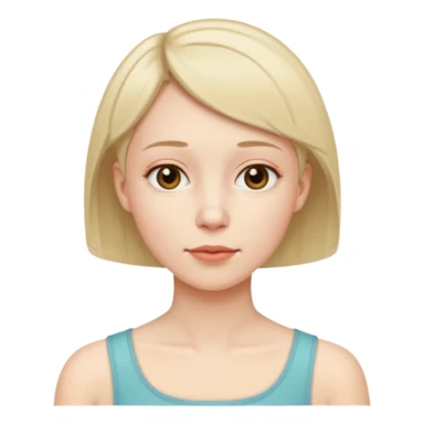 a woman wearing a tracheostoma sticker