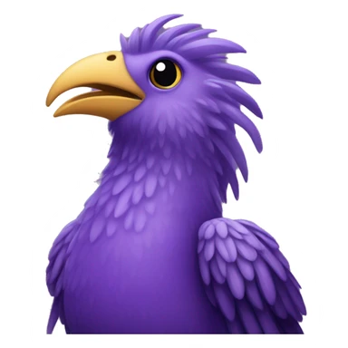 Purple Liverbird sticker