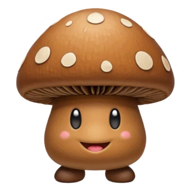 the brown walking goomba mushroom from mario sticker
