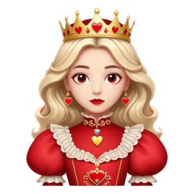 Freya Skye lose my head junior Eurovision 2022 red queen of hearts style sticker