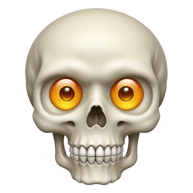 Skull for eyes sticker