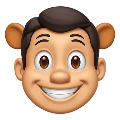 Goofy from Disney smiling sticker