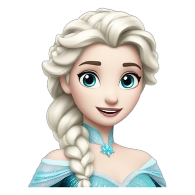 Frozen Elsa with smirk sticker