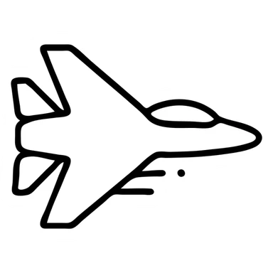 Ukrainian military fighter aircraft with swept-back wings and cockpit sticker