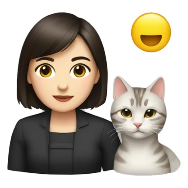 Maia Sandu and cat sticker