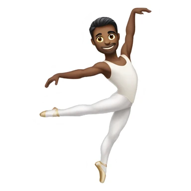 light ballet dancer man sticker