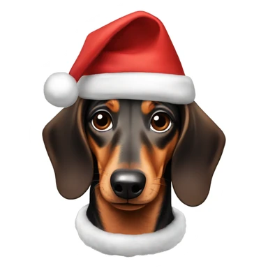 Dachshund Christmas  sticker