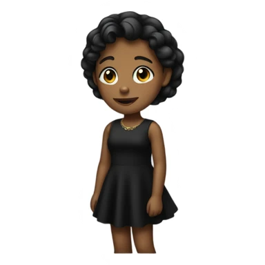 The girl in the black dress sticker