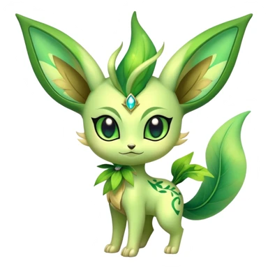 Shiny Exotic Sprigatito-Celebi-Leafeon-Hybrid-Creature sticker