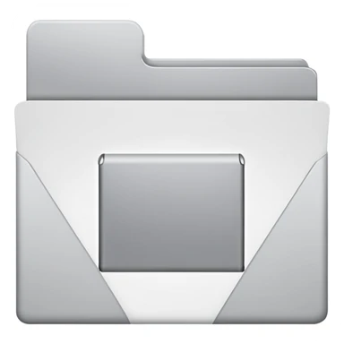 white and gray folder empty sticker