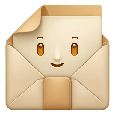 Letter color pale beige creamy sticker