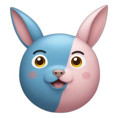 Pikachu-with-human-male-face-with-pig-nose sticker