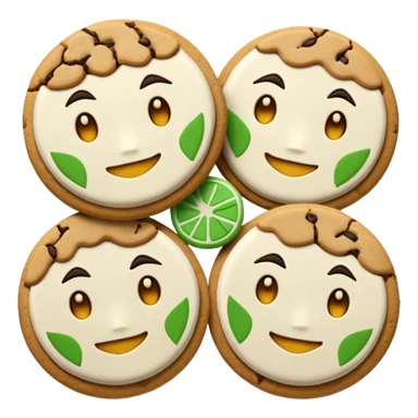 Genji cookie emoji, simple and cute sticker