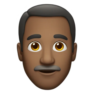 dark-skinned Spanish man without beard, 50 years old sticker