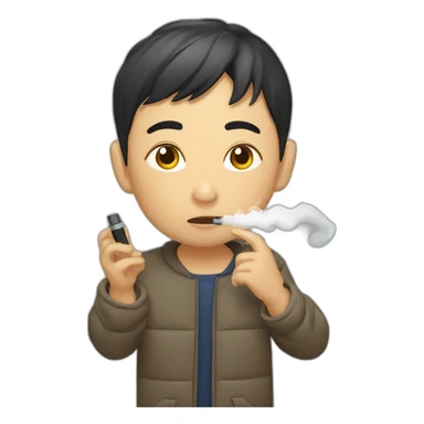 Kazakh boy vaping sticker