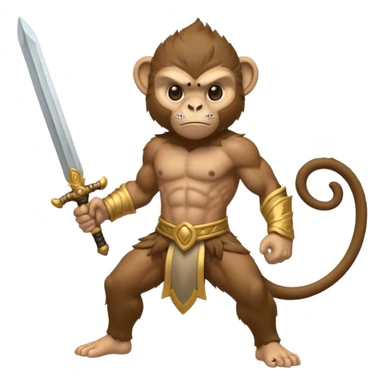 air elemental monkey warior sticker