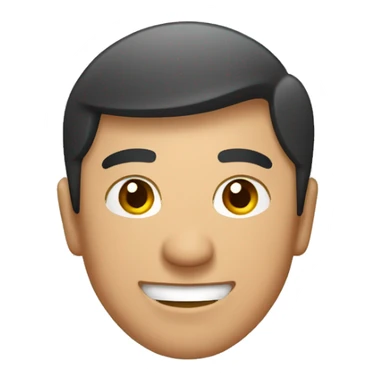 Smiling Kyrgyz man showing thumbs up  sticker