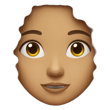 Long Curly Brunette girl sticker