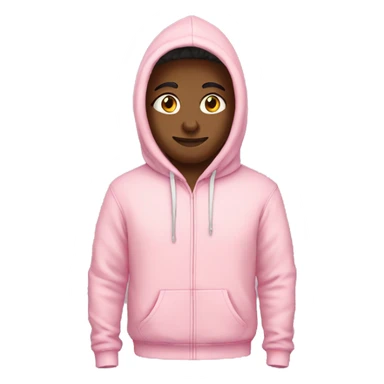 Light pink hoodie sticker