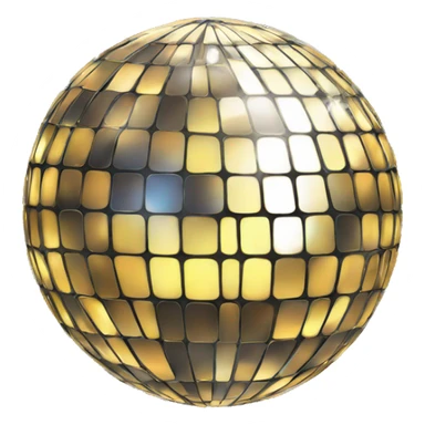 Fancy discoball sticker