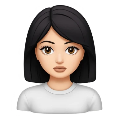 Kyile Jenner beyaz tenli ve düz baddy sticker