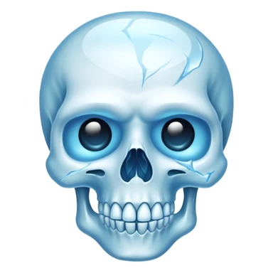 Tête de mort gelé sticker