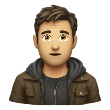 Homme suspicieux sticker