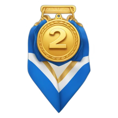 Royal 2nd place medal sticker
