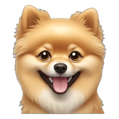 Happy Pomeranian sticker