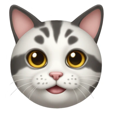 Super Adorable cat with texture  sticker